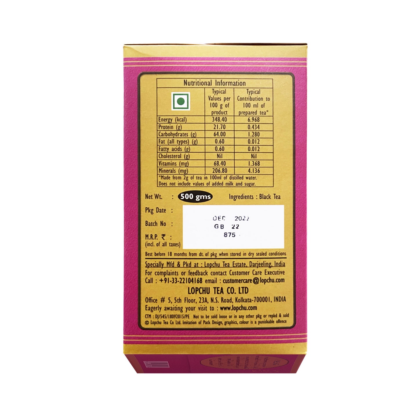 LoPCHU Flowery Golden Orange Pekoe Darjeeling Tea