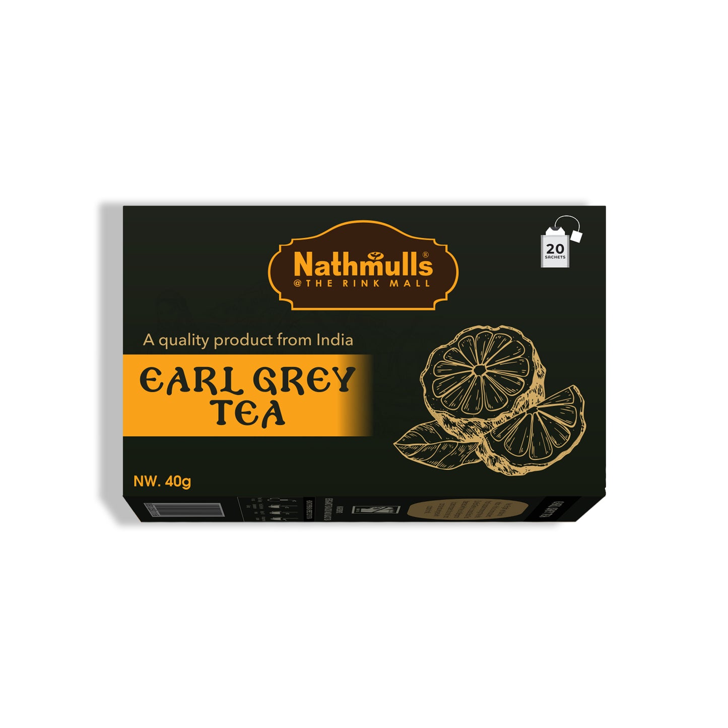 Earl Grey Bergamot Flavour Black Tea Bags