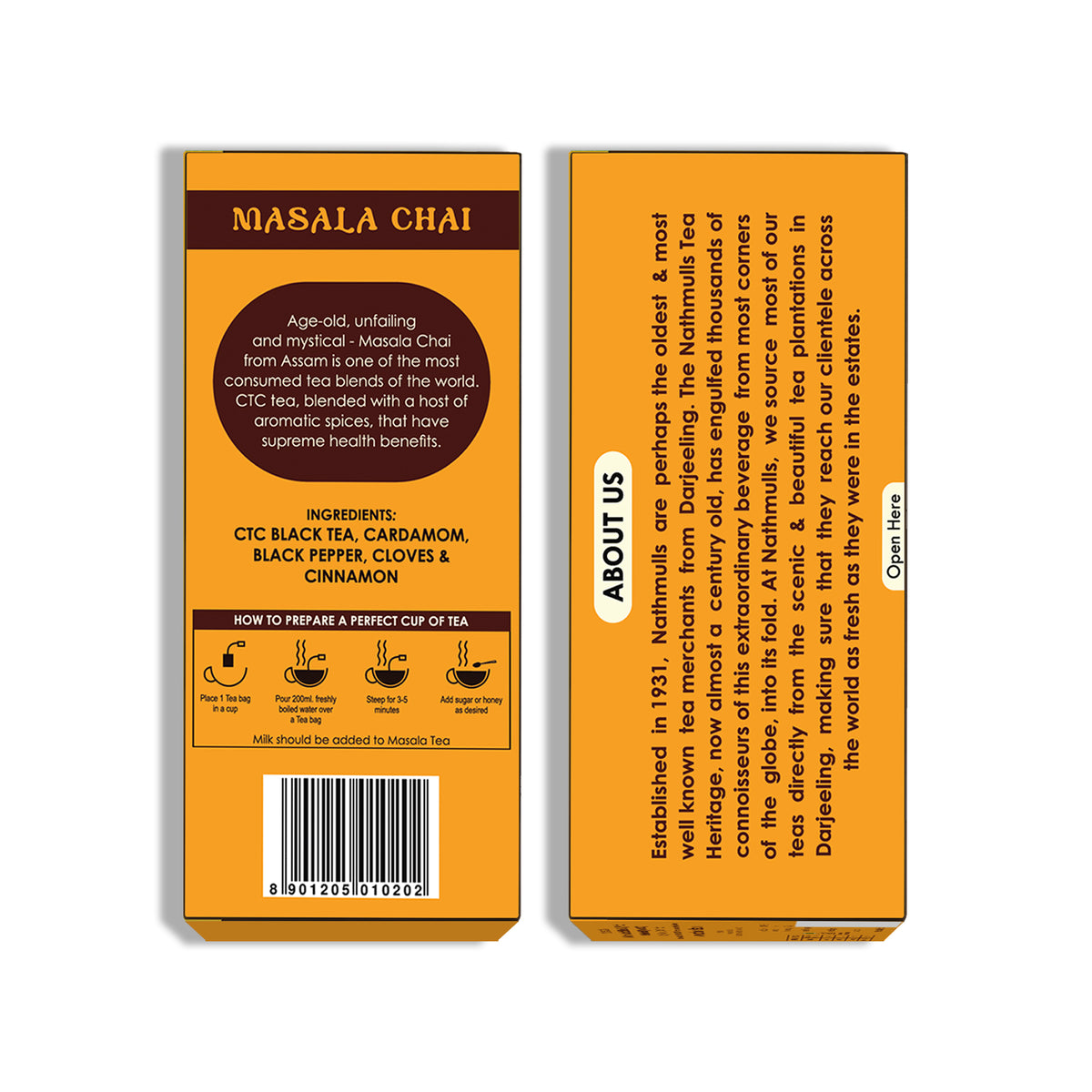 Masala Chai with Blend Spices Tea Bags